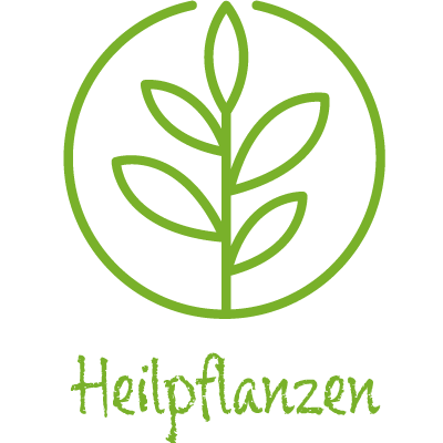 Logo Element Heilpflanzen mit Text transparent