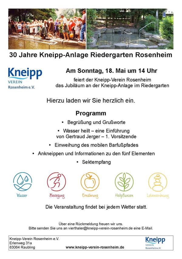 Flyer 30 Jahre Kneipp-Anlage Riedergarten 20250518