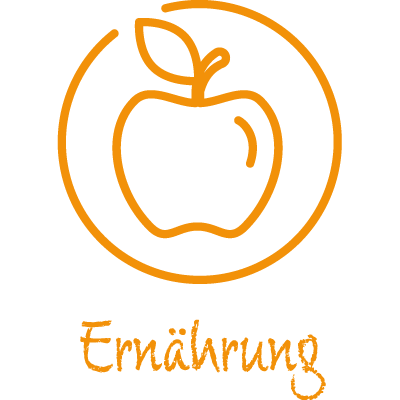 Logo Element Ernährung mit Text transparent